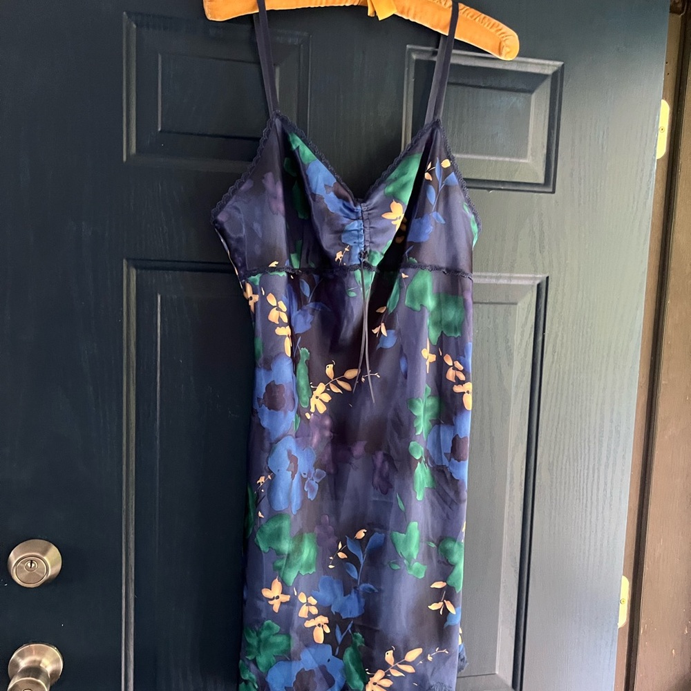 Warner's Blue Floral Nightgown